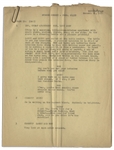Moe Howard's 24pp. Script Dated October 1950 for The Three Stooges Film ''A Missed Fortune'' -- Includes 3 Additional Loose Revised Script Pages -- Very Good Plus Condition